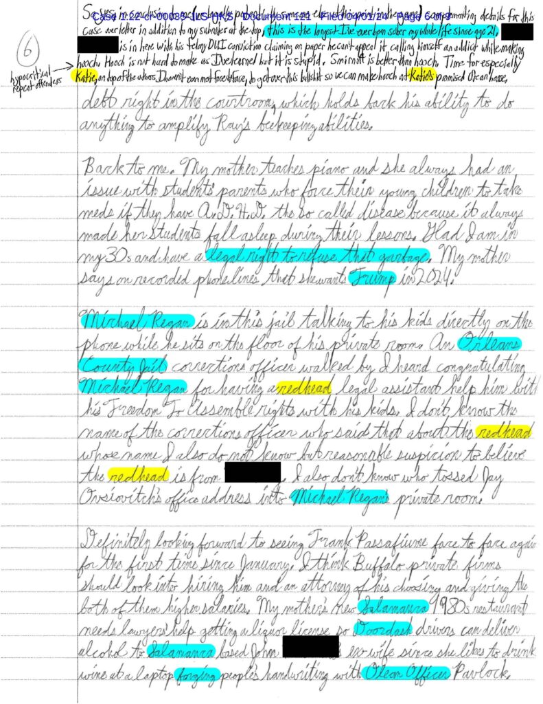 A letter from Luke Wenke to the Honorable John L. Sinatra, Jr.; 04/2024.