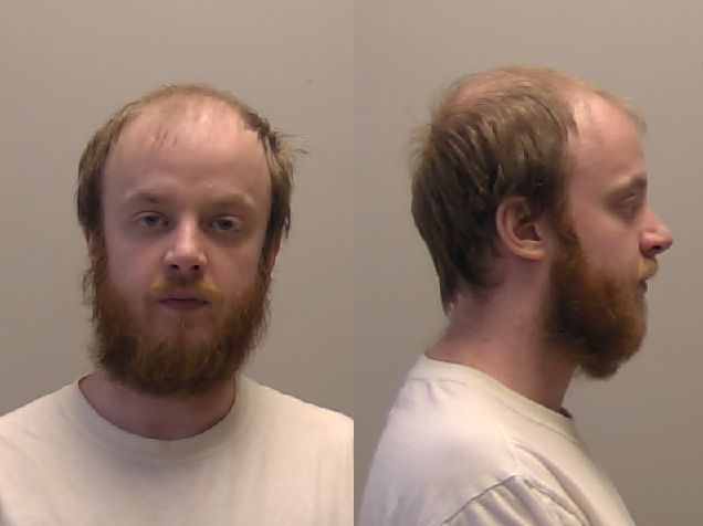 luke wenke cyberstalker mugshot balding white man bushy beard white tshirt niagara county jail lockport ny