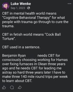 luke wenke describing a fantasy about raping his stalking victim benjamin ryan teeter